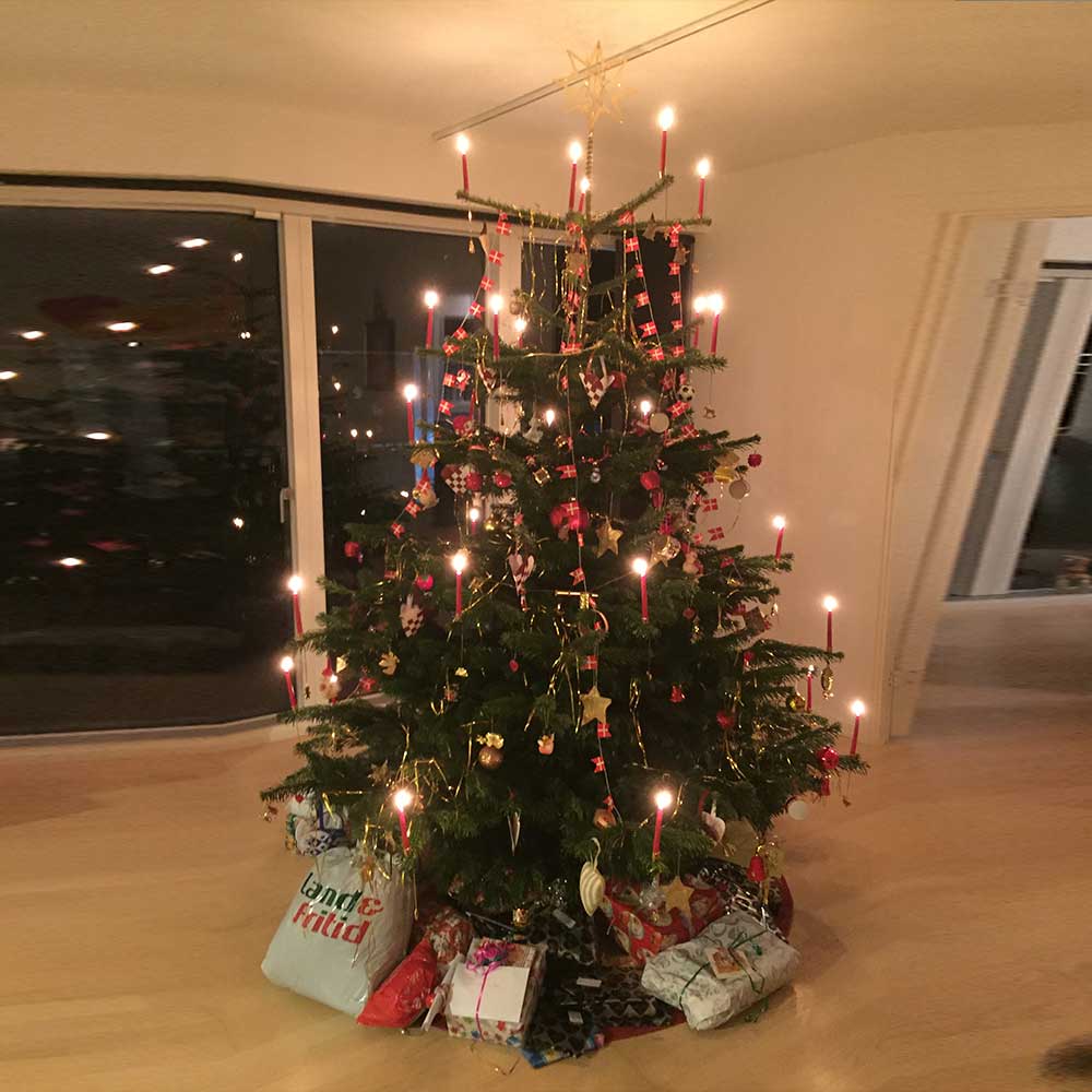 Pyntet juletræ fra TreeTime – Ballerup